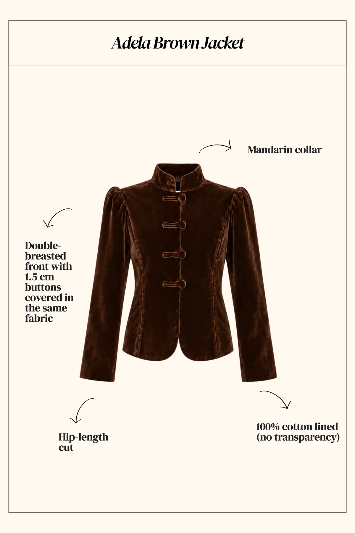 Adela Brown Jacket
