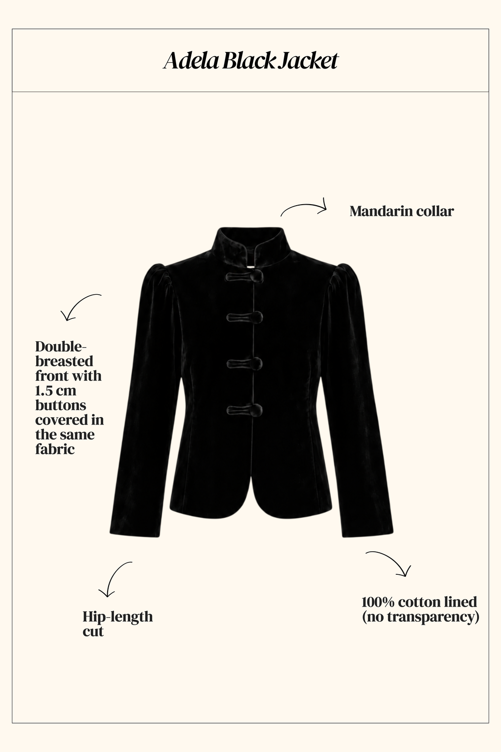 Adela Black Jacket