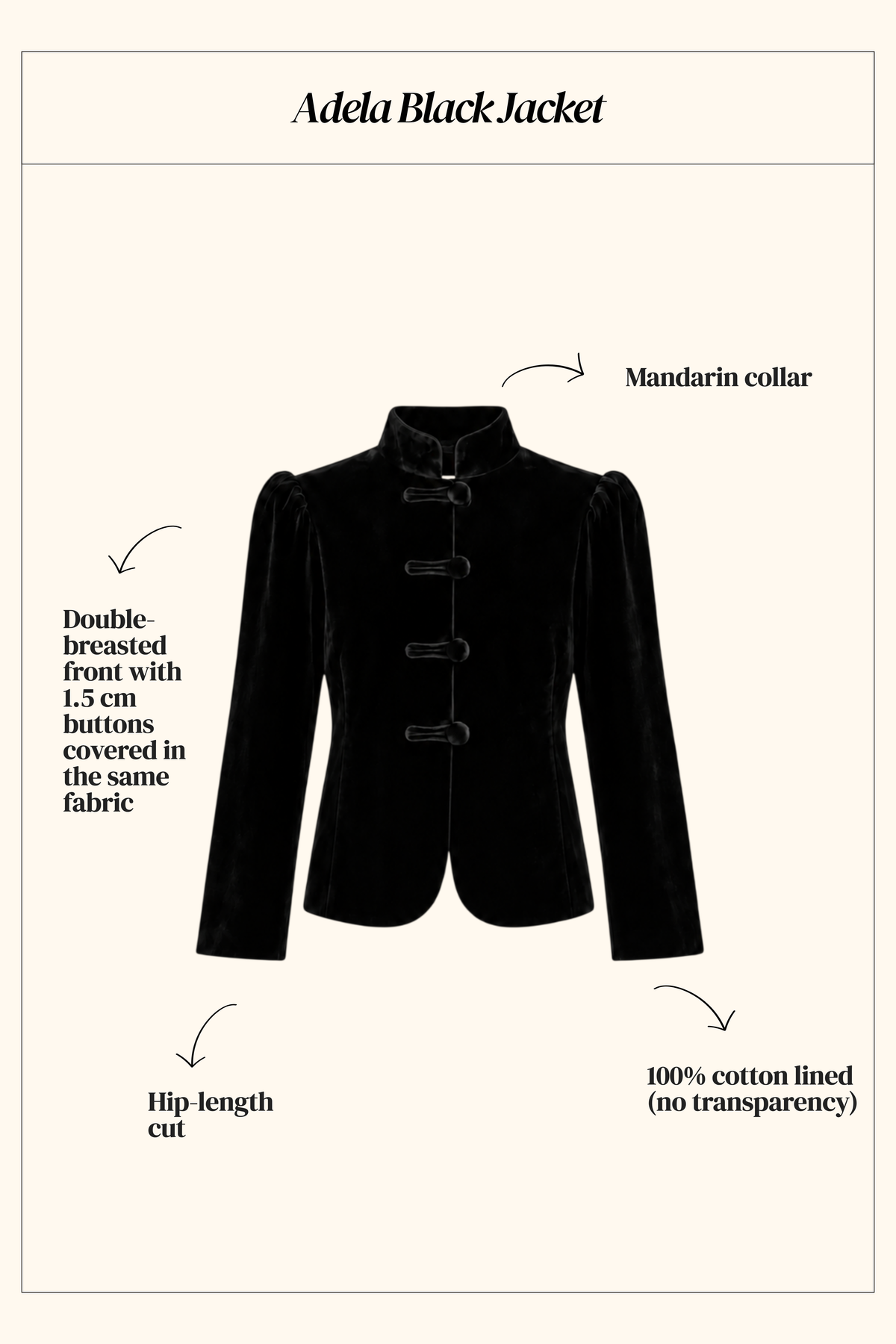 Adela Black Jacket