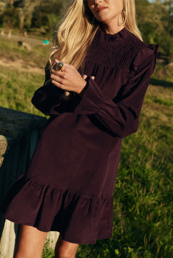 Vermont Burgundy Mini Dress