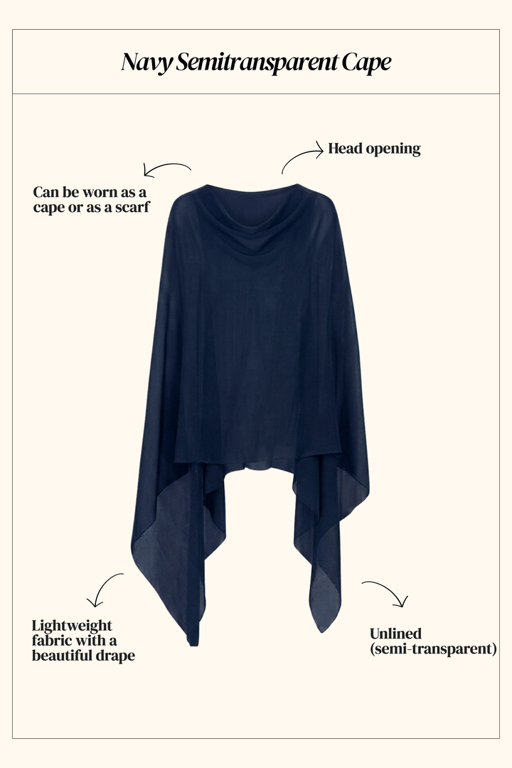 Capa semitransparente Navy