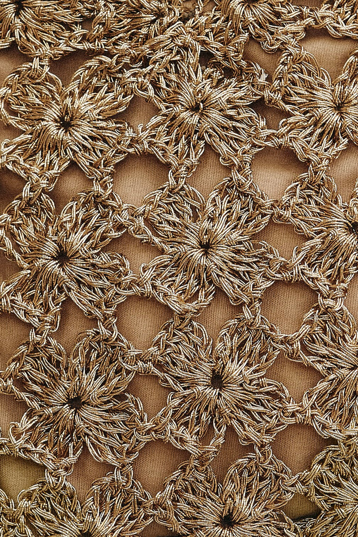 Gold Crochet Bag