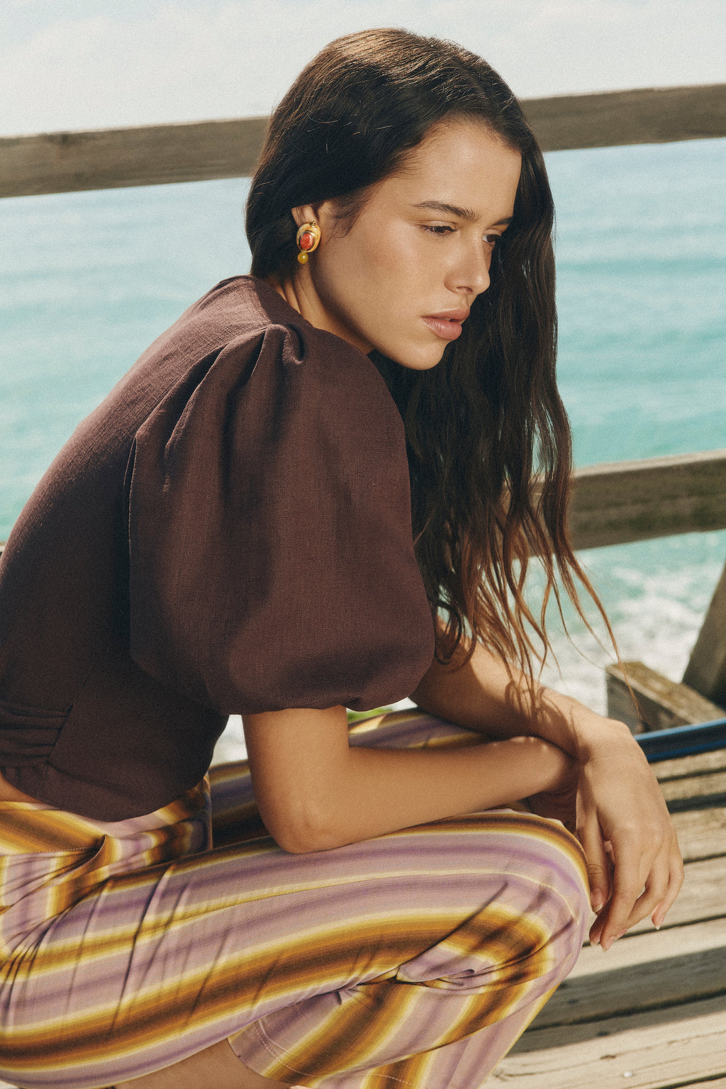Blusa Varenna color chocolate