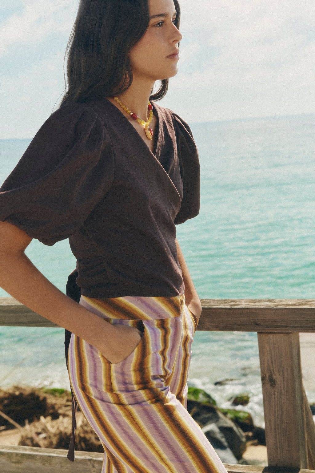 Blusa Varenna color chocolate