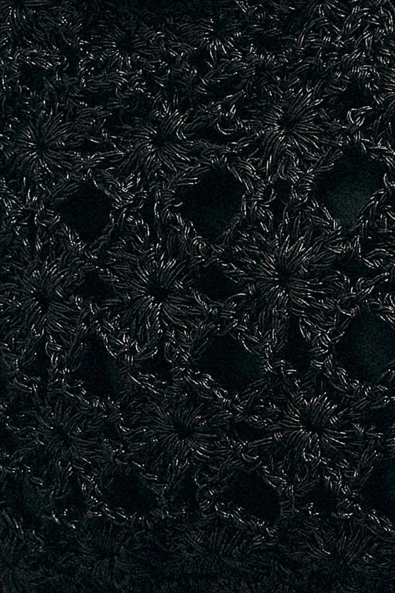 Black Crochet Bag