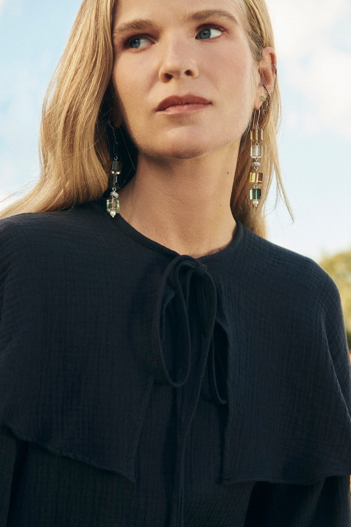 Glen Navy Blouse