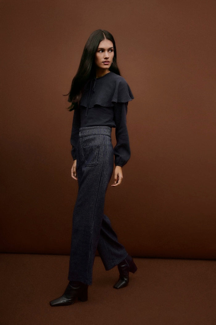Glen Navy Blouse