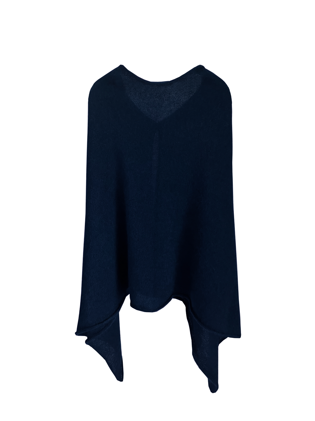 Capa de mohair azul marino