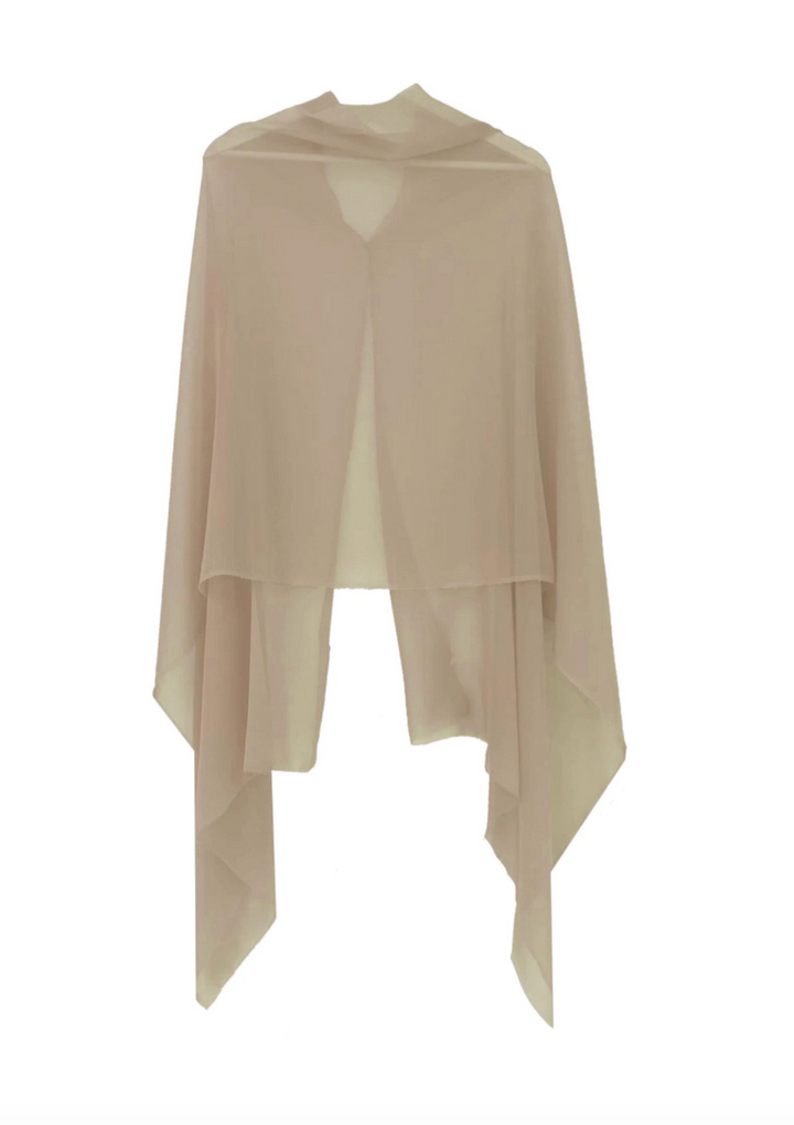 Capa semitransparente beige