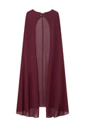 Burgundy maxi cape