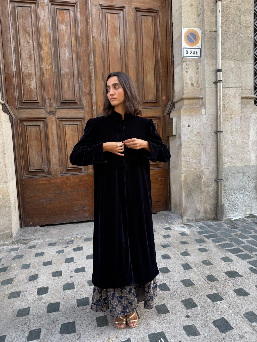 Cecilia Navy Coat