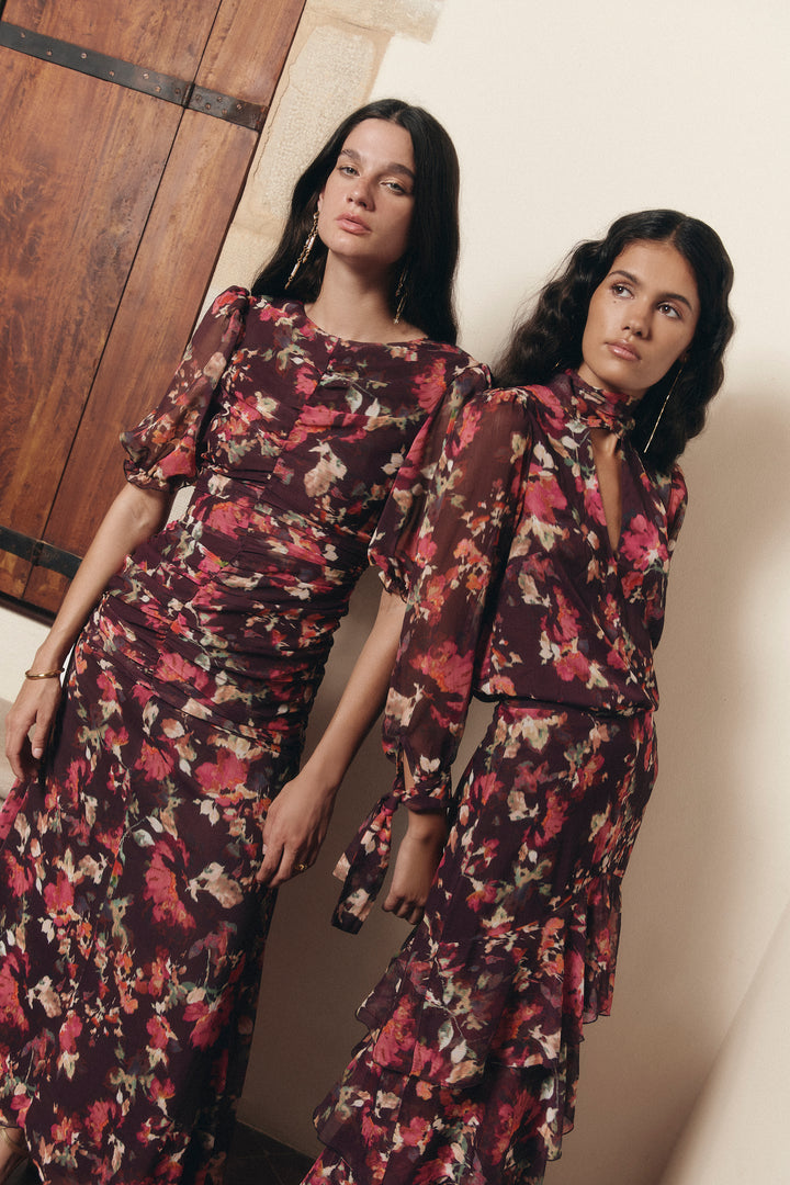 paola floral long sleeve dress Paola Dress