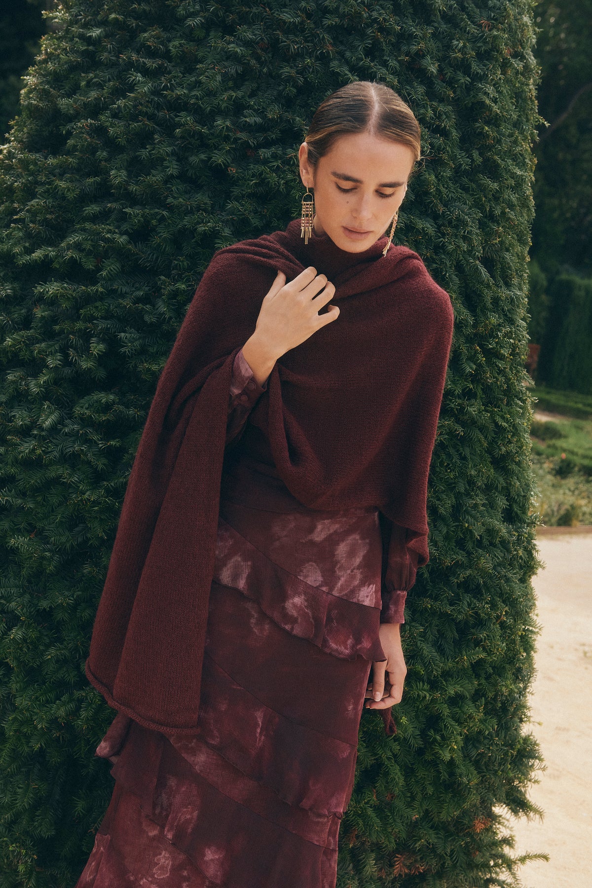 Capa Mohair Granate