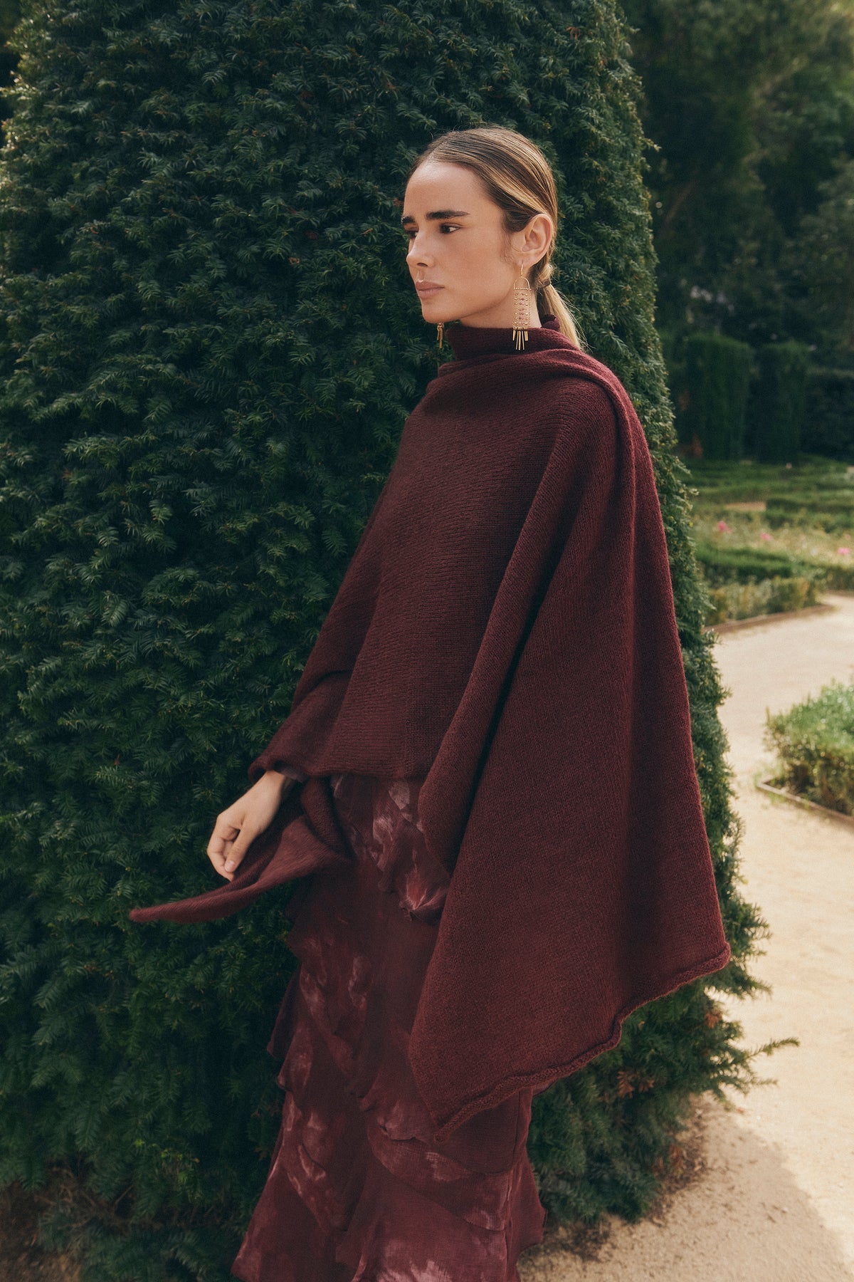 Capa Mohair Granate