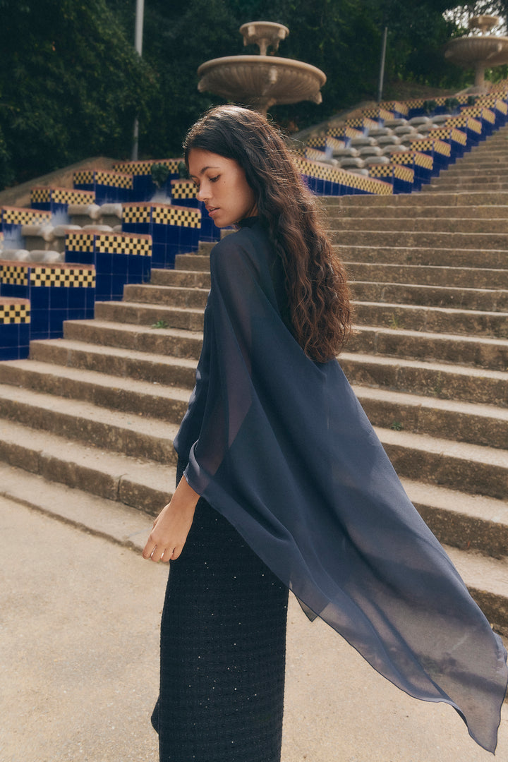 Capa semitransparente Navy