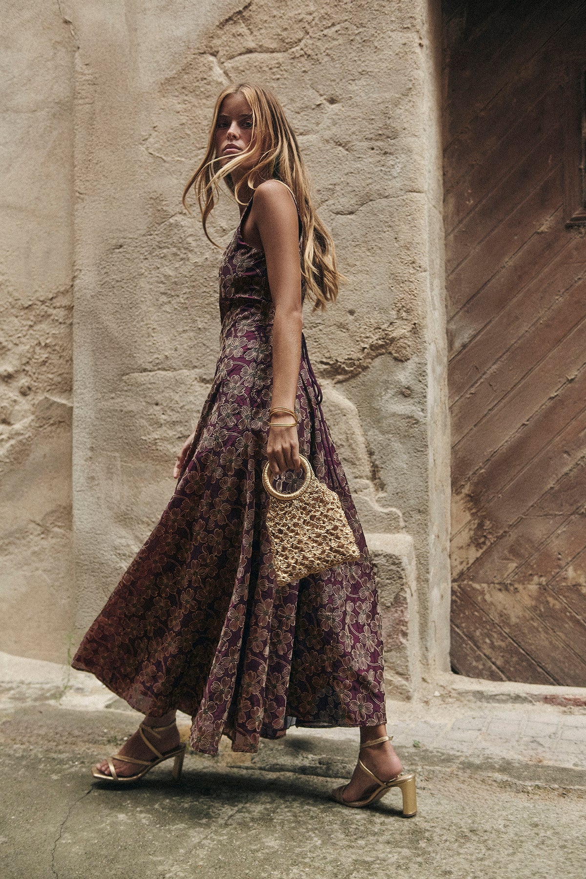 Gold Crochet Bag