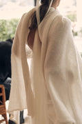 Capa de mohair para novia